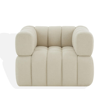 SAFAVIEH Couture Collection Calyna Light Grey Boucle Accent Chair