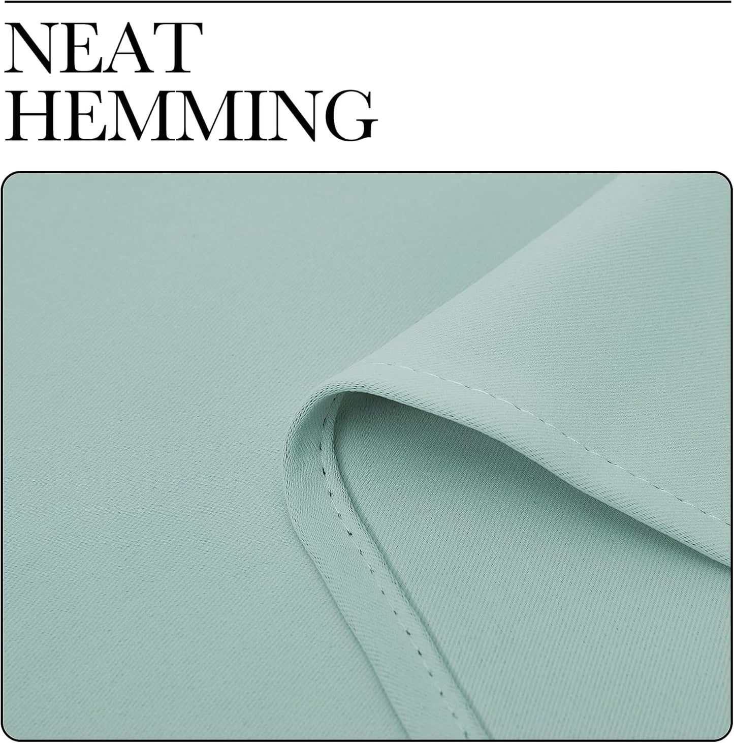 NICETOWN Thermal Insulated Blackout Curtains - Solid Grommet Design for Living Room | Aqua, 42 x 84-Inch Pair