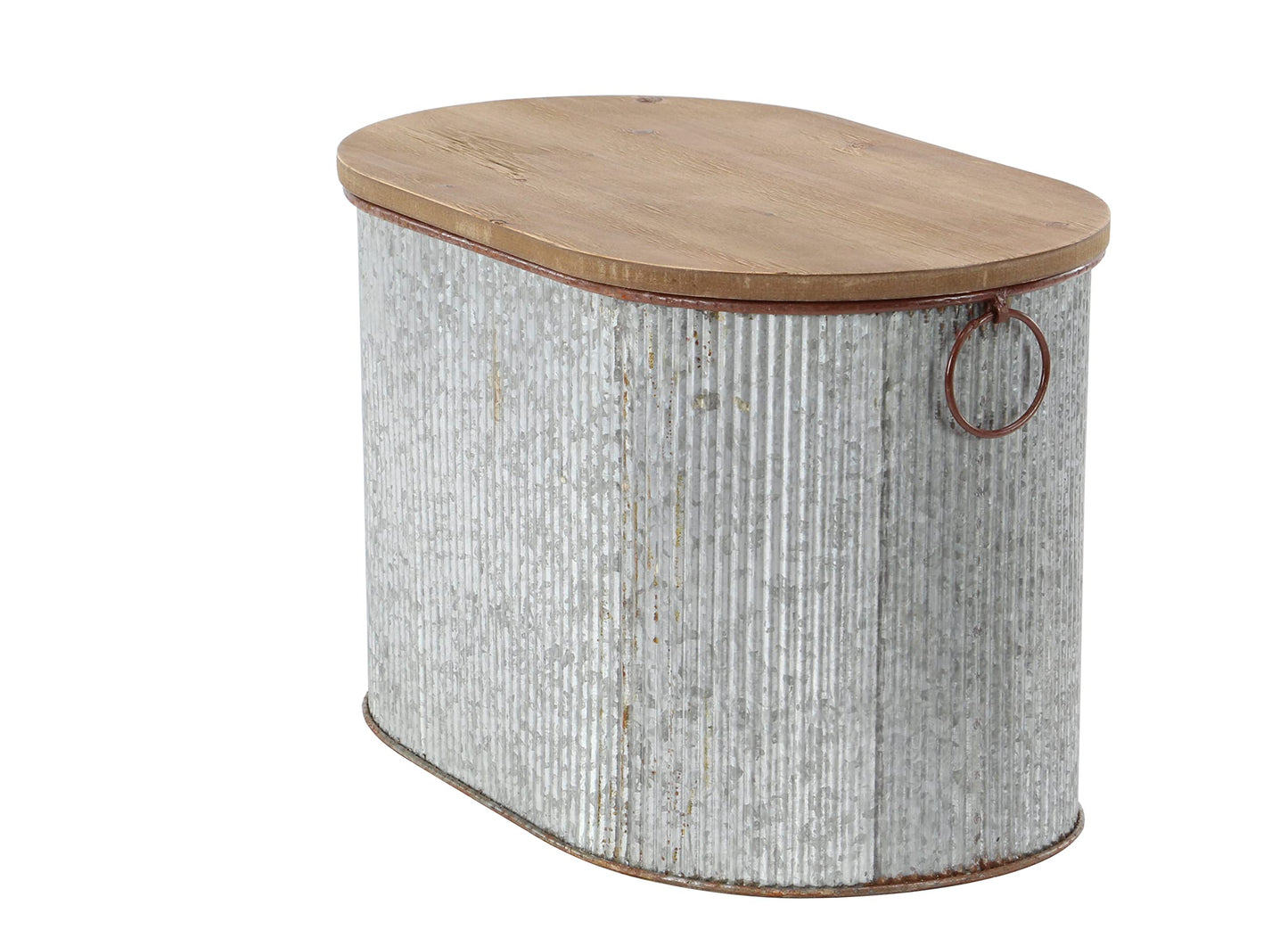 Deco 79 70576 Storage Box, Brown/Gray
