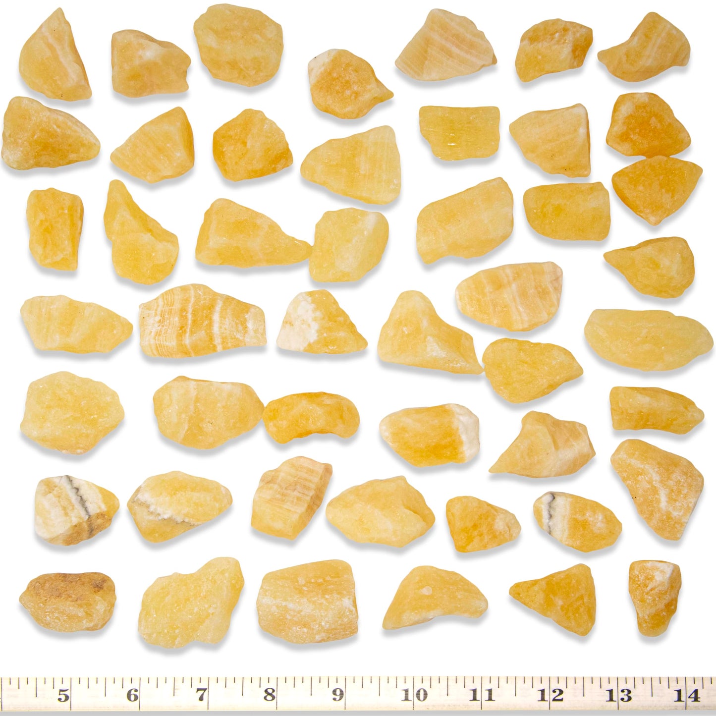 1/2 lb Orange Calcite Rough Stones - Natural Raw Crystals for Tumbling Cabbing Polishing Wire Wrapping Lapidary & Jewelry Making - Fountain Decoration Rocks - Reiki Yoga & Wicca Healing - Bulk Rocks