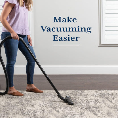 Veken Rug Gripper Pad - Non-Slip 2x4 Ft Area Rug Pad for Hardwood & Tile Floors - Thick Dark Grey Anti-Skid Mat