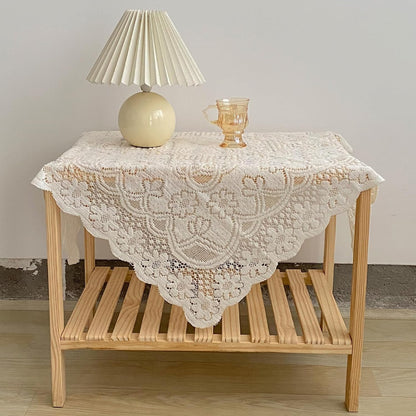 Foyods 35 35 Inch, Square Lace Tablecloth X Off White Lace-Tablecloths & Small Tablecloths Laces Vintage for Round