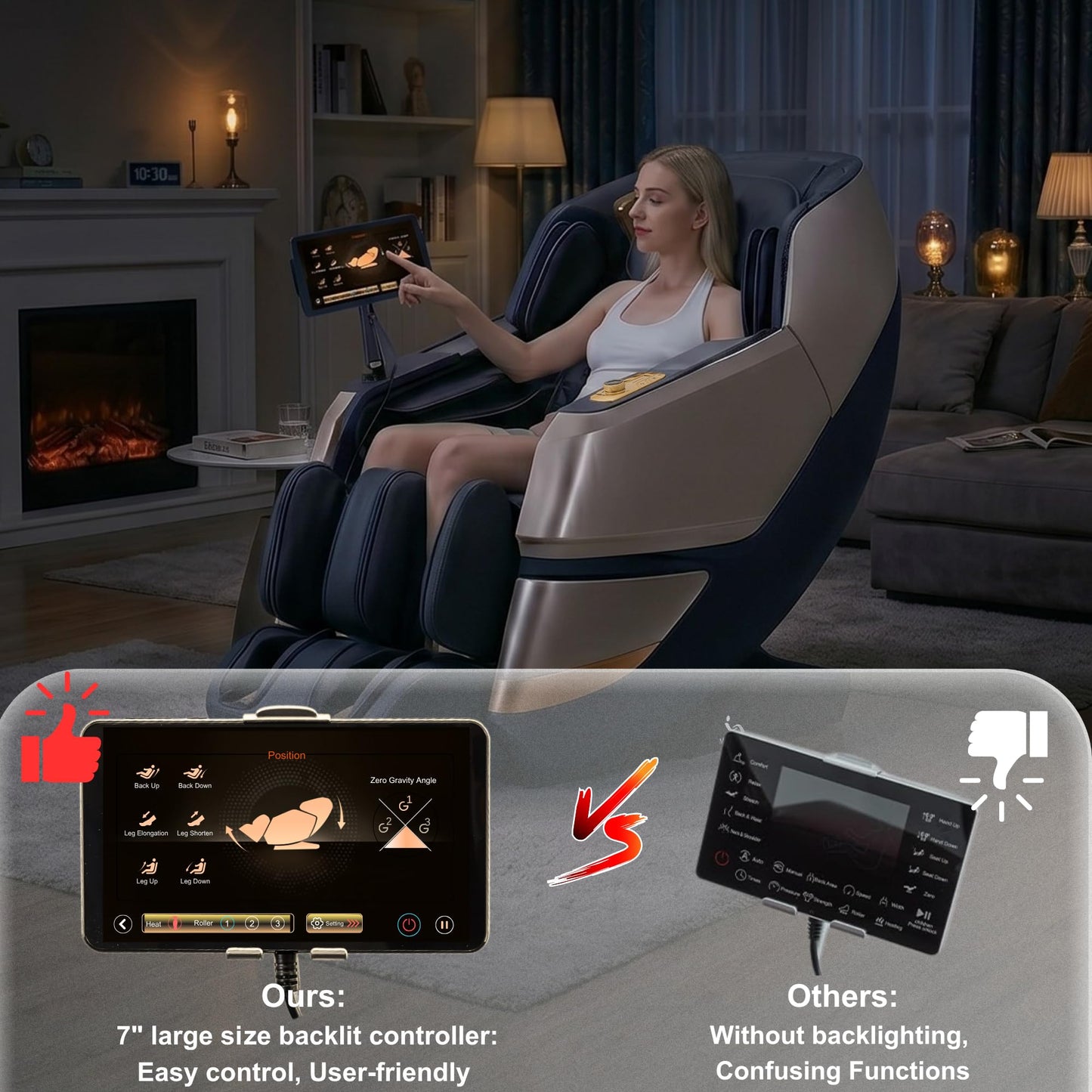 MassaMAX 2026 4D Massage Chair, Full Body Recliner with OTA Cloud Tech, Deep Yoga Stretch, 27 Auto Modes, 55" SL Track, APP & AI Voice Control, Auto Footrest, Zero Gravity, and Heating for Relaxation