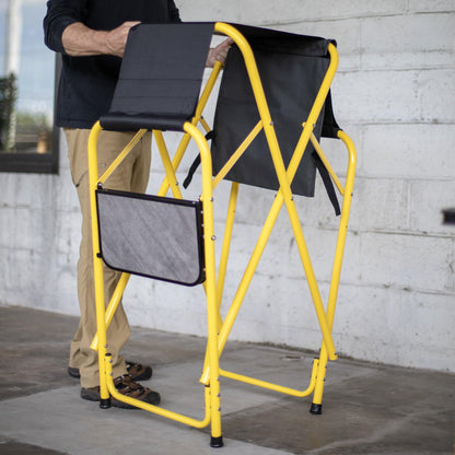 Suspenz Yellowfin Kayak and Canoe Rigging Stations with Side Tables, Fishing Kayak Work Stands, Indoor & Outdoor Use, Canvas Slings, 350 lbs Load Capacity (55-0141)