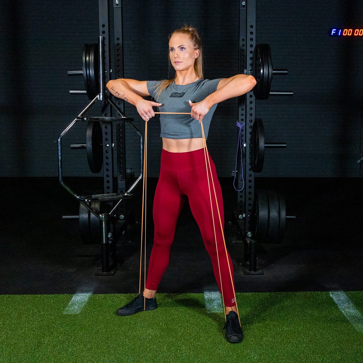SERIOUS STEEL FITNESS Assisted 41" Pull-Up Band, Resistance & Stretching, Powerlifting & Pull-ups (#0 Orange - Single Band)