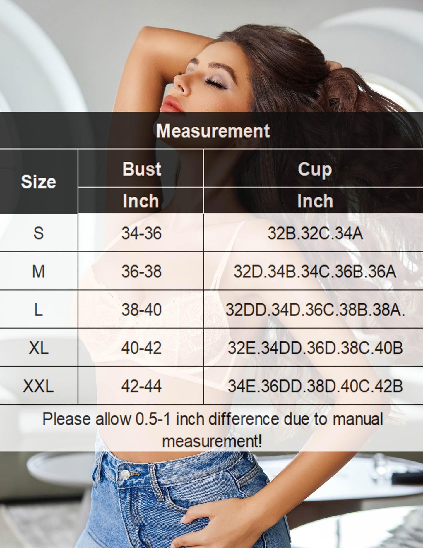 Avidlove Women's Sexy Lace Bra Sheer Balconette Underwire Unlined Everyday Bras Lingerie