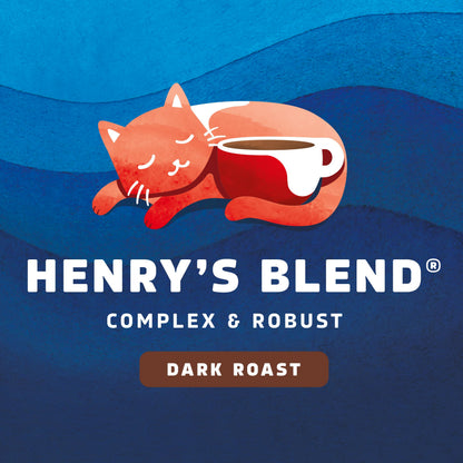 Seattle’s Best Coffee, Dark Roast Ground Coffee, Henry's Blend, 100% Arabica, 6 Bags (12 oz Each)