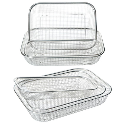 IWNTWY Utensil Drying Rack, 3 Pack Stainless Steel Utensils Holder Dishwasher Silverware Basket, Compact Dish Drainer for Kitchen Countertop, Chopsticks Spoons, Forks, Knifes Organizer