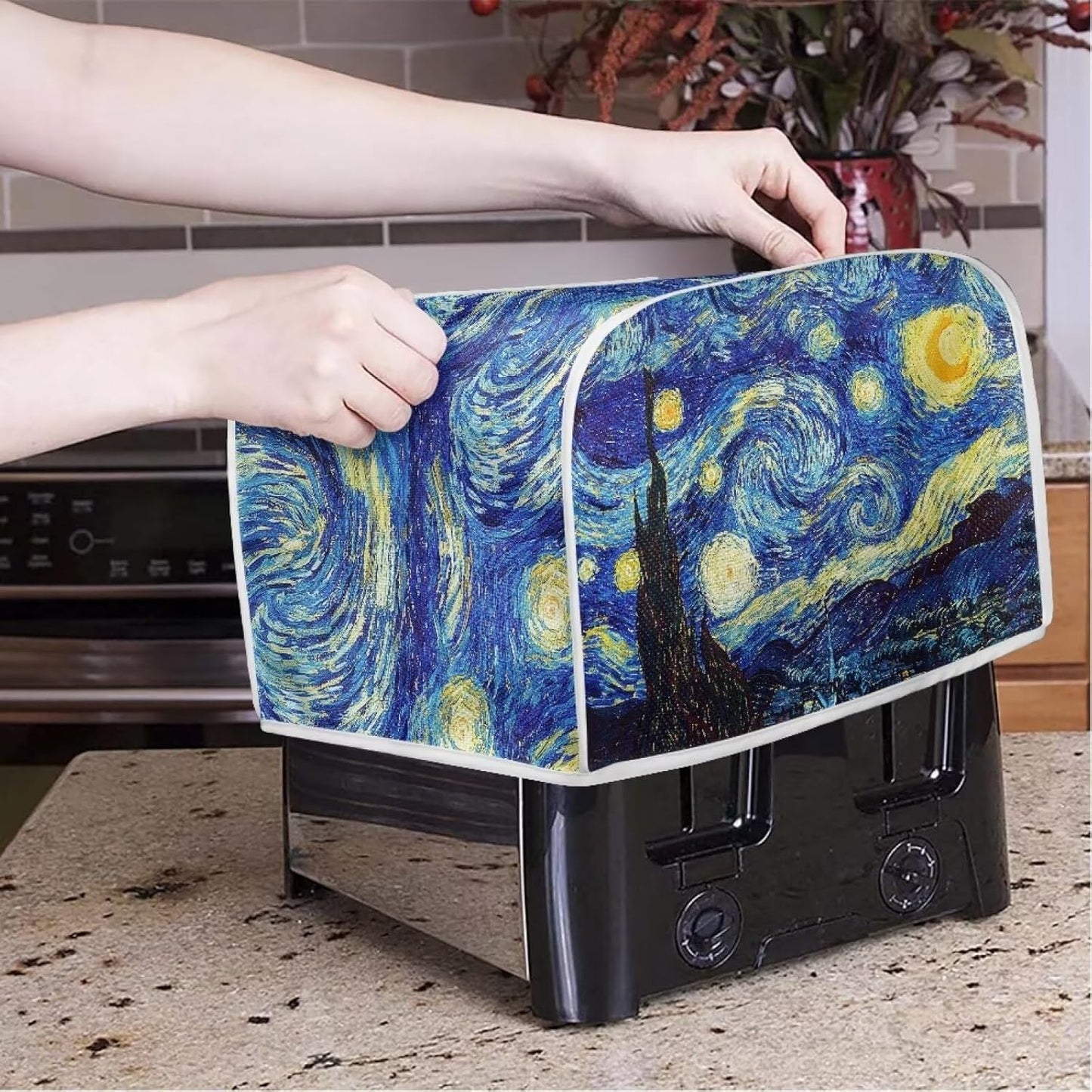 Boho Hummingbird 2 Slice Toaster Cover, Kitchen Small Appliance Dust Cover with Blender and Stand Mixer Protection, Set