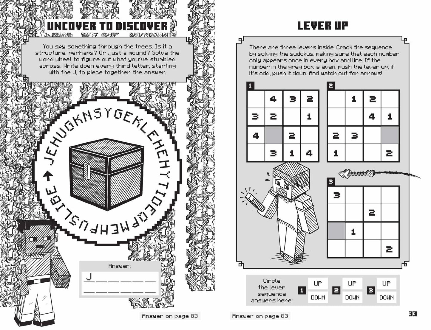 Minecraft Brain Games: Solve Over 90 Puzzles!