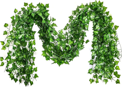 SO CAL PRO Fake Ivy Leaves, Artificial Greenery Vines for Room Decor, Faux Vines Wedding Decor (6 Strands)