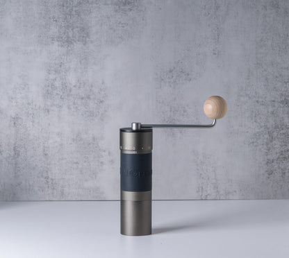 【Iron Gray】KINGrinder K6 Manual Hand Coffee Grinder with Straight Handle for French Press, Drip, Espresso with Assembly Consistency Stainless Steel Conical Burr Mill, 25-35g Capacity