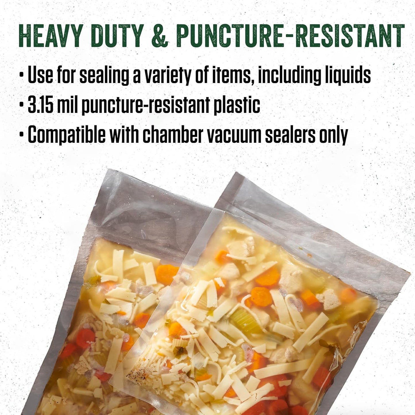 LEM Products MaxVac Pro Chamber Vacuum Sealer Bags, 8 x 10 Inches, 250 Count, Compatible with Chamber Sealers