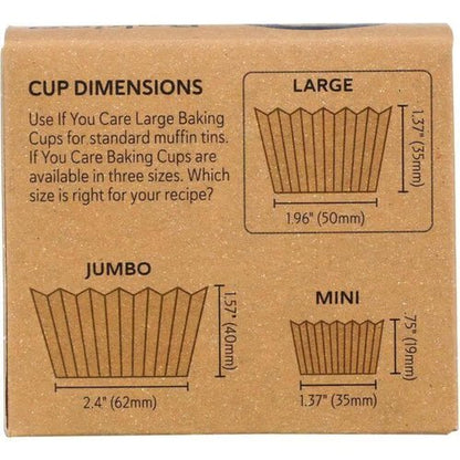 If You Care Baking Cups - FSC Certified Unbleached Large, 60 Count | Eco-Friendly 3 Pack