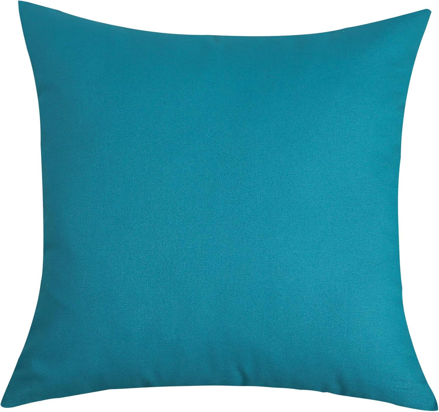 TangDepot Handmade Decorative Solid 100% Cotton Canvas Throw Pillow Covers, 18"x18", Blue