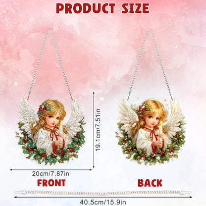 DOMROM Hanging Diamonds Art Kits for Adults, Girl DIY Special Shaped Diamond Painting, Gem Art Suncatcher Ornament for Home Window Wall Decor