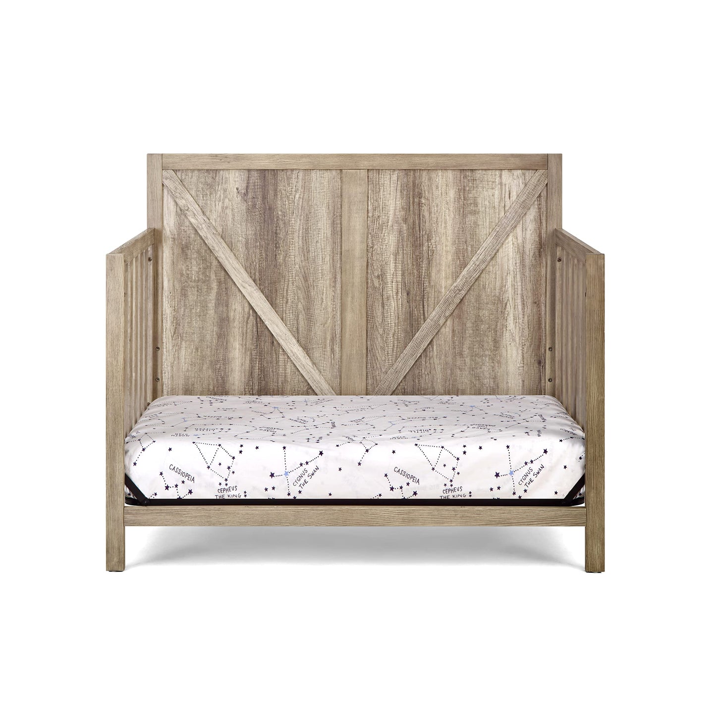 Suite Bebe Barnside 4-in-1 Convertible Baby Crib in Vintage Chestnut