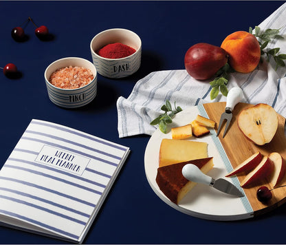 C.R. Gibson Q12-24018 Double Sided Recipe Cards, 40pcs, 4'' W x 6'' L, True Blue
