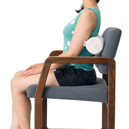 Comfort Memory Foam Neck Roll and Cervical Bolster Round Pillow with Removable Washable Soft Cover for Spine and Neck Back Lumbar Leg Vertebra Support (18x6 inch Pillow)
