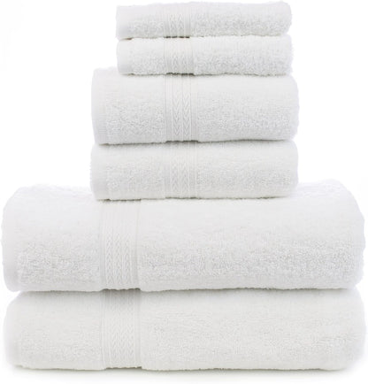 Set, 2 2 2 Chakir Turkish Linens Soft Touch Linen Terry Cloth Towel Bath Towels, Hand Towels, Washcloths, White