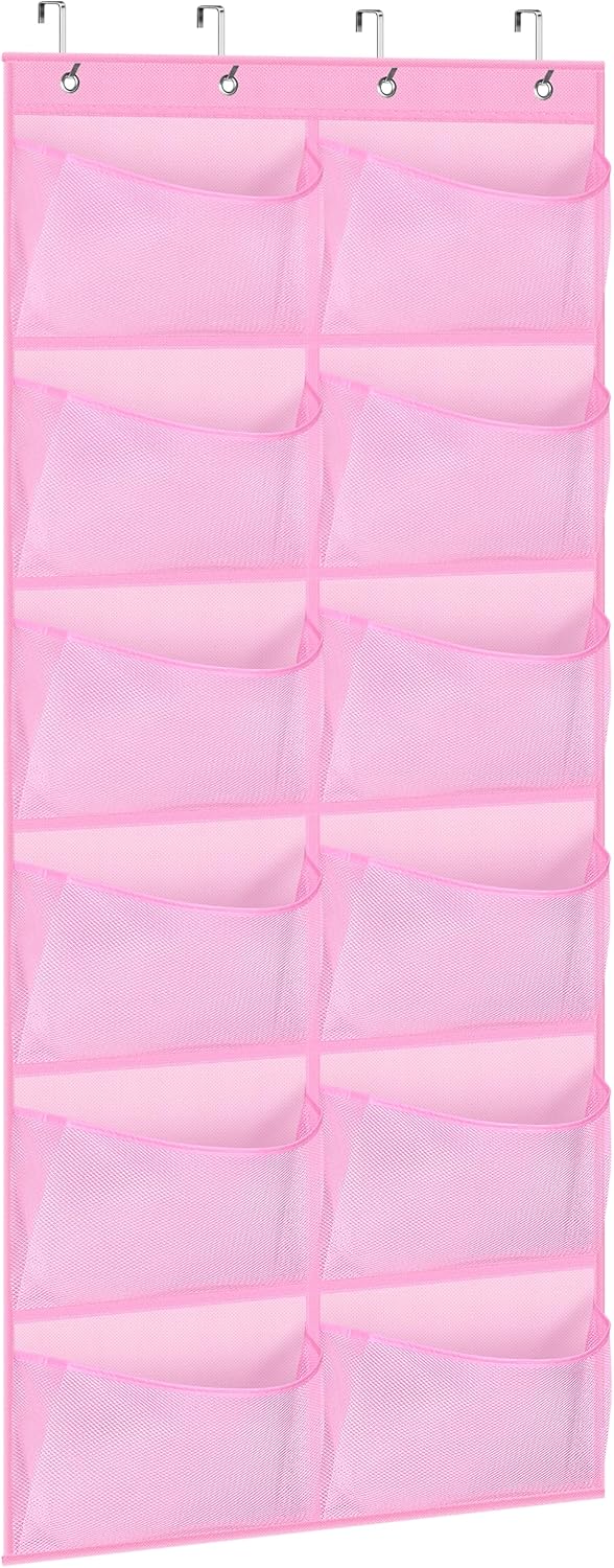 12 Closet KIMBORA Large Mesh Pockets Over the Door Shoe Organizer for Hanging Shoe Rack for Door Sneaker Hanger Boot