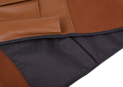 Leather Sofa Armrest Organizer with Pockets, Non-Slip Remote Control Holder for Couch, Armchair, Cell Phones, Magazines