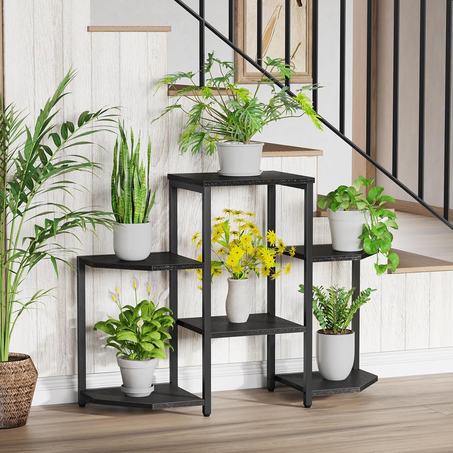 6 6 Asgolion Plant Stand Indoor,Multiple Plant Shelf Corner Rack, Potted Plant Stand, Tiers Large Flower Holder