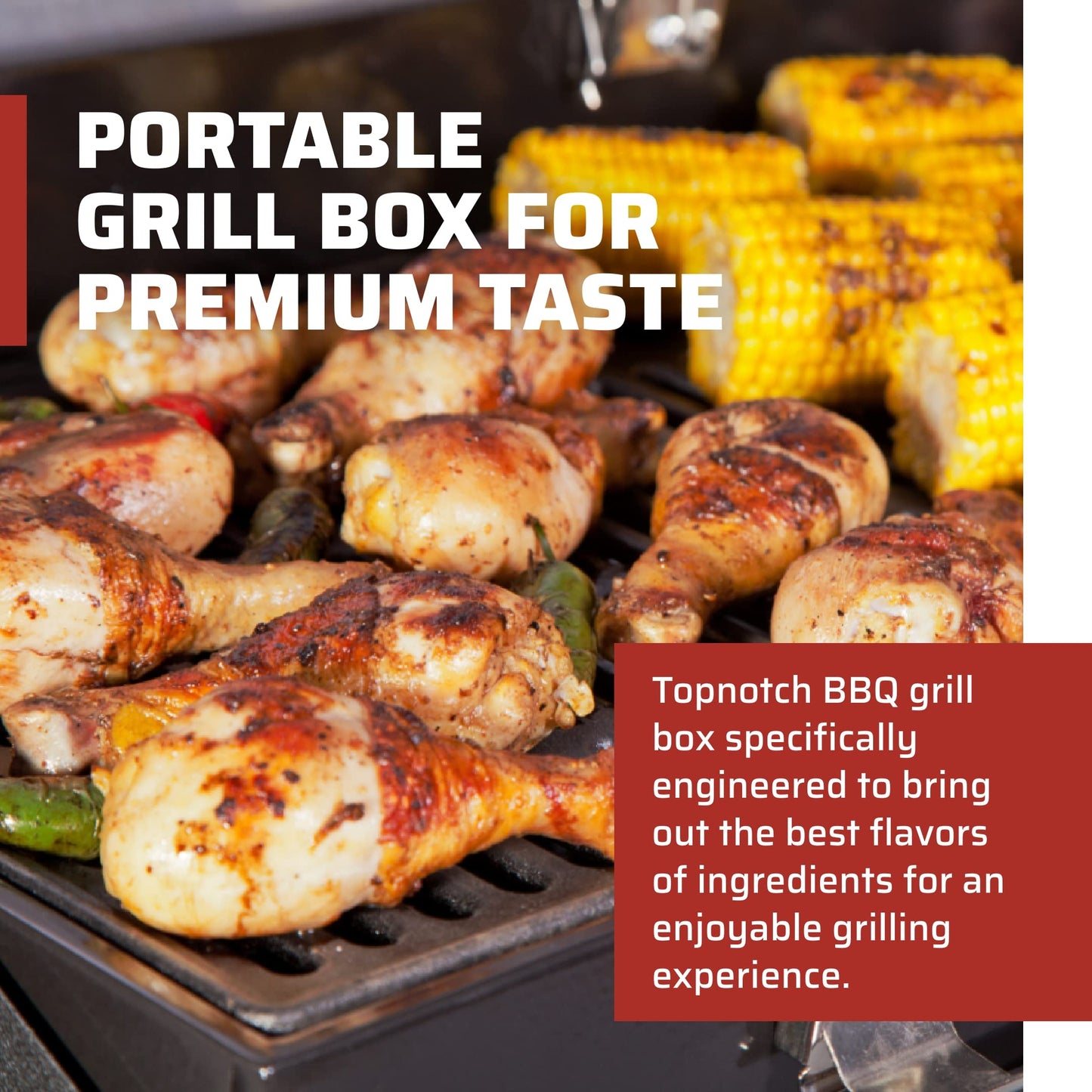 Camp Chef Deluxe Barbecue Box Hinged Lid for 2 Burners