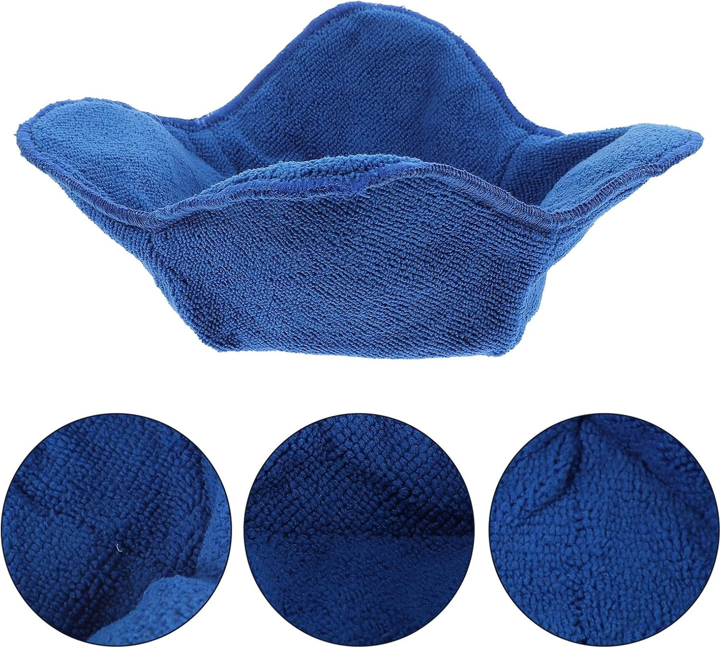 Hemoton Microwave Plate Holder, Soup Bowl Cozy Koozies for Hot Food, Quilted Microwave Bowl Holder
