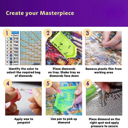 DOTSOPS Diamond Painting Kits Art Adults Painting Kit Crafts DIY 5D Diamond Art Packs Kits Full for Adults Beginner Home Wall Decoration Gift 11.8x15.7 Inches (4 Pack Marine Animal)
