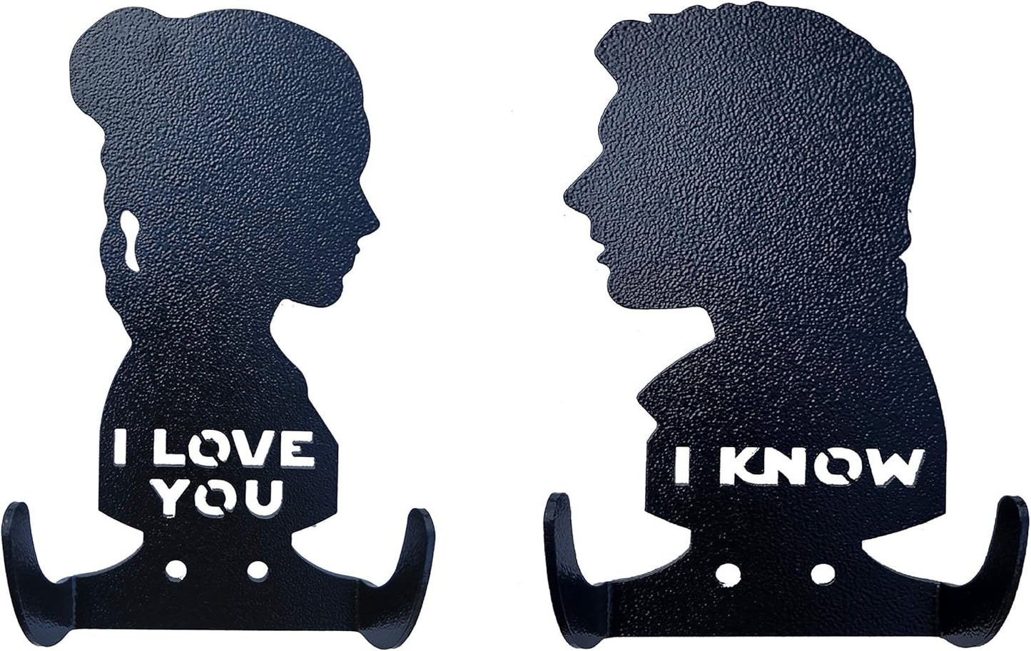I Love You I Know Decor Steel Wall Coat Hooks