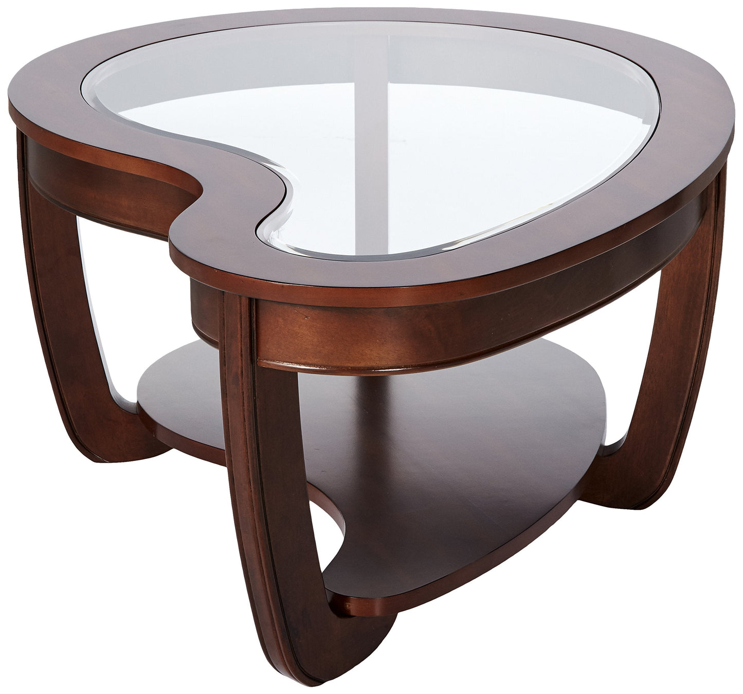 24/7 Shop at Home Paresh 1-Shelf Wood Coffee Table, Brown