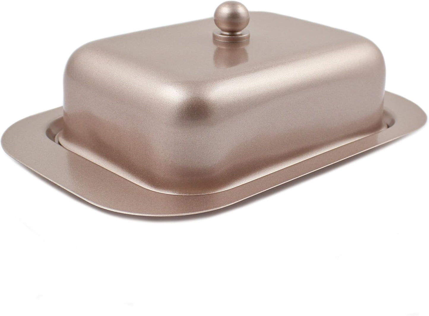 Elegant Stainless Steel Butter Keeper with Convenient Lid