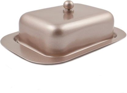 Elegant Stainless Steel Butter Keeper with Convenient Lid