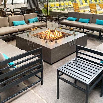 Stanbroil Stainless Steel 30" Round Flat Fire Pit Pan w/24 Fire Burner Ring Installed, BTU 296,000 Max