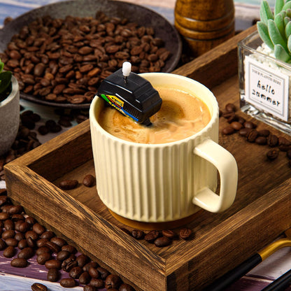 Scentia Boat Motor Coffee Stirrer,Stainless Steel Clips Can Hold Cups Tightly,Propeller Can Penetrate Deeply Into Cup Stir Thoroughly,Unique Gadgets For Make Coffee Time More Fun,Gifts (2), JBQ-01