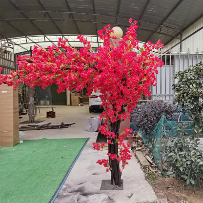 Large Pink Artificial Bougainvillea Tree Artificial Tree for Landscape and Venue Decoration - Indoor Outdoor Use (1.5x1.2m)