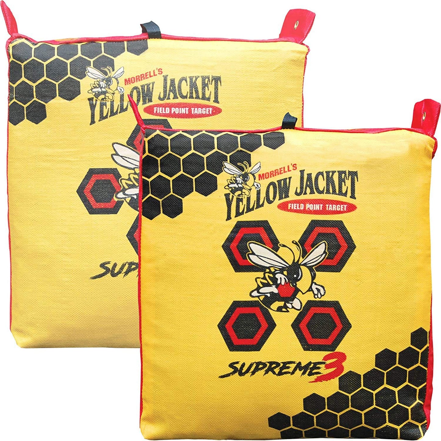 Morrell Yellow Jacket 3 Pack Supreme 3 Archery Bag Target 23"x12" Professional General, Weatherproof, 54 Layers, Dual-Side Shooting, MLDD Construction