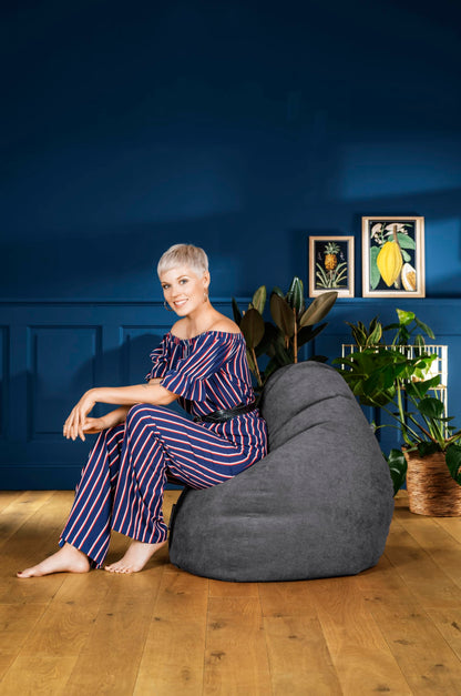 Alfa Bean Bag Chair charcoal
