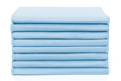 Zflow Microfiber Glass Cleaning Cloths - 8 Pack (16 x 16) - Streak Free - Lint Free - Quickly Clean Windows, Windshields, Mirrors, and Stainless Steel