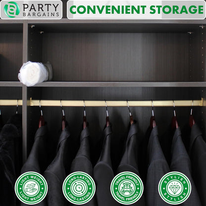 Party Bargains 60x24 Inch Clear Plastic Garment Bags, 100 Pack