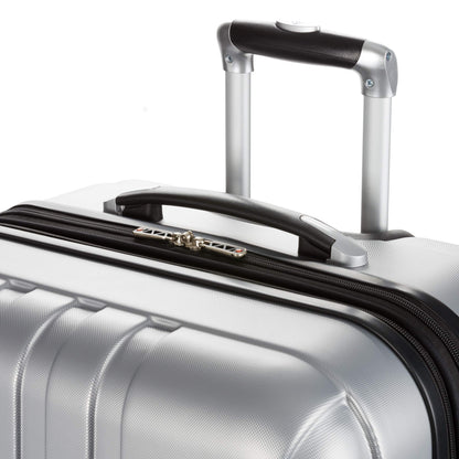 SwissGear 7585 Hardside Expandable Luggage with Spinner Wheels, Silver, 3-Piece Set (19/23/27)