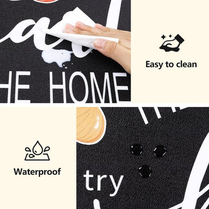 Yamaziot Anti Fatigue Kitchen Rug Set of 3, Non-Slip Waterproof Farmhouse Cushioned Comfort Standing Floor Mat for Kitchen, Office, Sink, Laundry