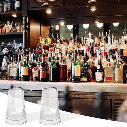Chengu 80 Pieces Liquor Bottle Toppers for Liquor Pour Bottle Covers Universal Pour Dispenser Bar Dust Translucent Rubber Spout Covers for Home Kitchen Tools Supplies