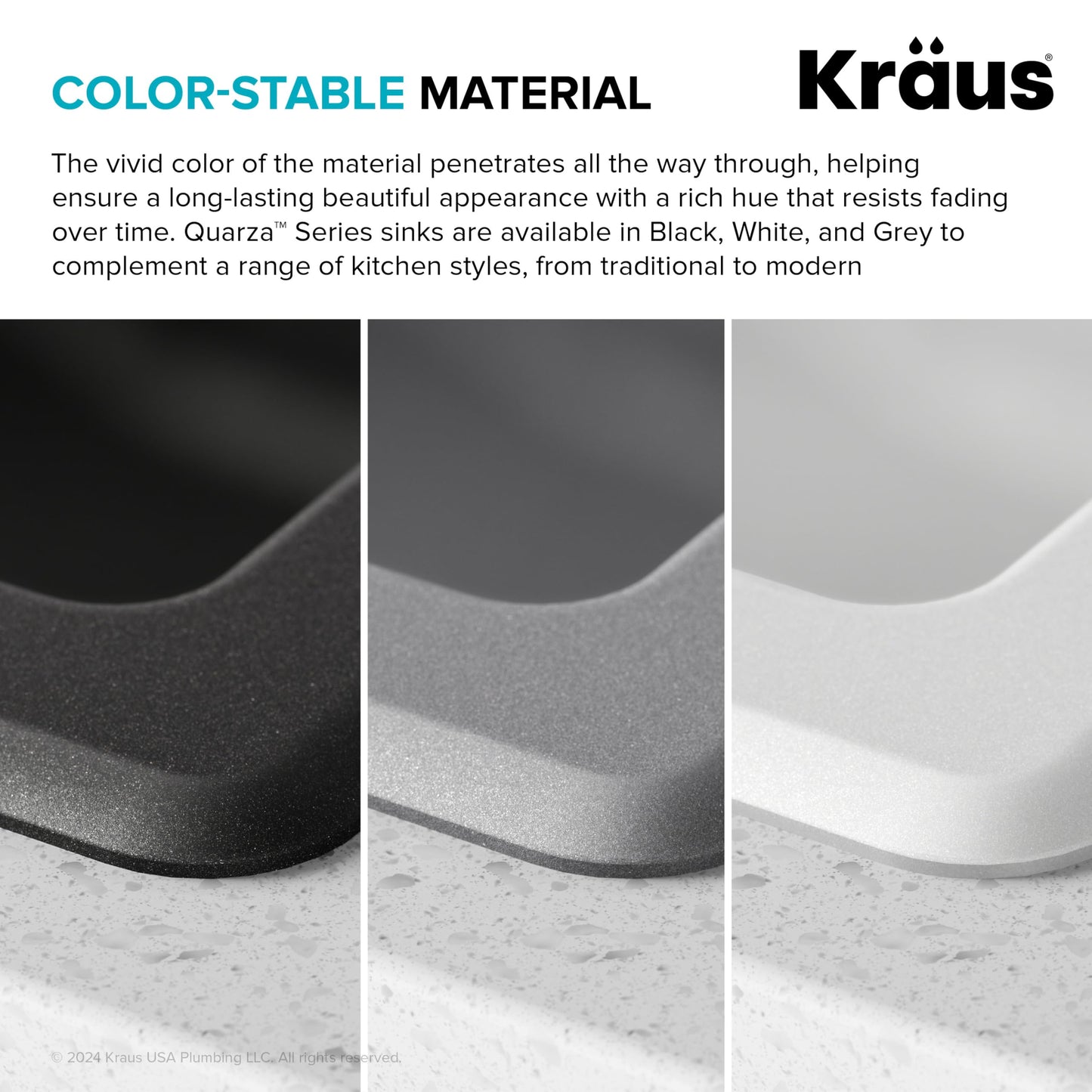 KRAUS Quarza 31-inch Drop-In/Undermount Single Bowl Granite Kitchen Sink in Black Onyx, KGD-412B