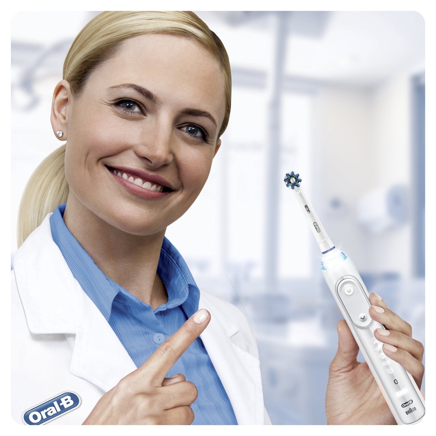 Oral B Cross Action Electric Toothbrush Replacement Brush Heads Refill, 4Count