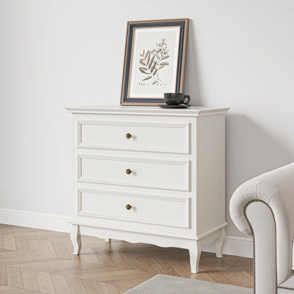 FansaFurn White Buffet Sideboard Set of 2, Wooden Sideboard Cabinet Organizer for Living Room, Hallway