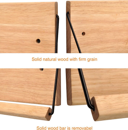 Spiretro Shoe Rack with Dowel, Wall Hanging Shoe Storage, Organize for Sneaker, Slipper, Boots in Entryway, Hallway
