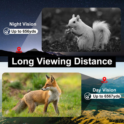 oneleaf.ai Find NV200 LRF 50mm 4K Digital Day/Night Vision Binoculars with Laser Rangefinder