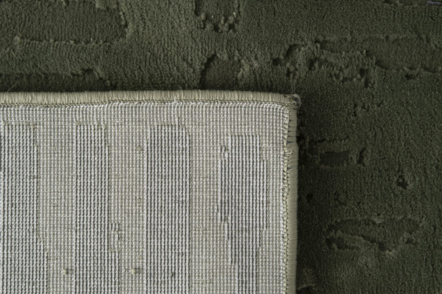 Revival Rugs Shell 5'x8' Area Rugs for Living Room Bedroom Dining Room - Washable, 100% Recycled, Oeko-TEX Certified, Modern, Medium Pile, Green